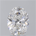 Natural Diamond 2.55 Carats, Oval with  Cut, E Color, VS2 Clarity and Certified by GIA