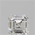 Natural Diamond 1.02 Carats, Asscher with  Cut, H Color, VS2 Clarity and Certified by GIA