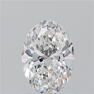 Picture of Natural Diamond 1.20 Carats, Oval with  Cut, E Color, SI2 Clarity and Certified by GIA