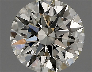 Picture of Natural Diamond 0.41 Carats, Round with Excellent Cut, K Color, VS1 Clarity and Certified by IGI
