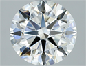 Natural Diamond 2.50 Carats, Round with Excellent Cut, H Color, VVS2 Clarity and Certified by GIA