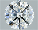 Natural Diamond 2.50 Carats, Round with Excellent Cut, H Color, VVS2 Clarity and Certified by GIA