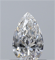 Natural Diamond 0.43 Carats, Pear with  Cut, H Color, IF Clarity and Certified by GIA