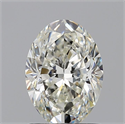 Natural Diamond 0.91 Carats, Oval with  Cut, I Color, VS1 Clarity and Certified by GIA