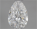 Natural Diamond 0.45 Carats, Pear with  Cut, E Color, VVS2 Clarity and Certified by GIA