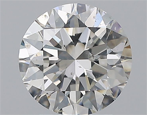Picture of Natural Diamond 2.51 Carats, Round with Excellent Cut, I Color, SI2 Clarity and Certified by GIA