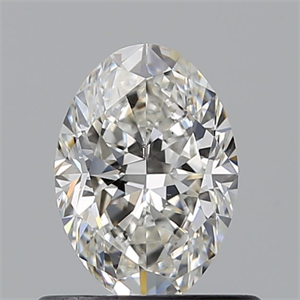 Picture of Natural Diamond 0.56 Carats, Oval with  Cut, H Color, VS2 Clarity and Certified by GIA