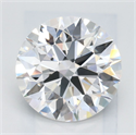 Lab Grown Diamond 2.07 Carats, Round with Ideal Cut, D Color, IF Clarity and Certified by IGI