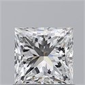 Natural Diamond 0.78 Carats, Princess with  Cut, G Color, VVS1 Clarity and Certified by GIA