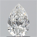 Diamante Natural 0.90 quilates, De pera , Color G, claridad SI1 y certificado GIA