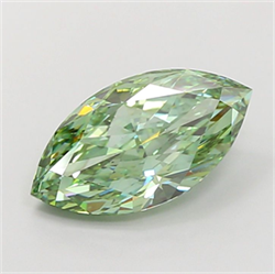 Picture of Lab Grown Diamond 4.55 Carats, Marquise with  Cut, Fancy Vivid Green Color, VS1 Clarity and Certified by IGI