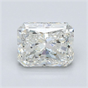 Natural Diamond 1.24 Carats, Radiant with  Cut, I Color, VVS2 Clarity and Certified by GIA