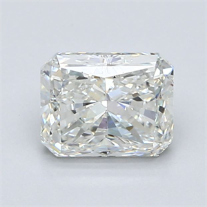 Picture of Natural Diamond 1.24 Carats, Radiant with  Cut, I Color, VVS2 Clarity and Certified by GIA