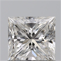 Natural Diamond 0.92 Carats, Princess with  Cut, F Color, VVS2 Clarity and Certified by GIA