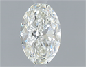 Natural Diamond 0.50 Carats, Oval with  Cut, I Color, VS2 Clarity and Certified by GIA
