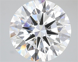 Picture of Lab Grown Diamond 5.04 Carats, Round with Ideal Cut, E Color, VVS1 Clarity and Certified by IGI