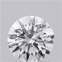 Lab Grown Diamond 1.01 Carats, Round with Ideal Cut, D Color, VVS1 Clarity and Certified by IGI