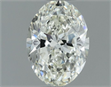 Natural Diamond 0.60 Carats, Oval with  Cut, I Color, VVS1 Clarity and Certified by IGI