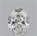 Natural Diamond 0.50 Carats, Oval with  Cut, G Color, SI1 Clarity and Certified by GIA