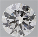 Lab Grown Diamond 5.01 Carats, Round with Excellent Cut, F Color, VVS2 Clarity and Certified by IGI