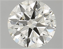 Natural Diamond 0.78 Carats, Round with Excellent Cut, J Color, IF Clarity and Certified by IGI