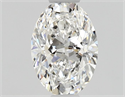 Natural Diamond 0.56 Carats, Oval with  Cut, E Color, IF Clarity and Certified by GIA