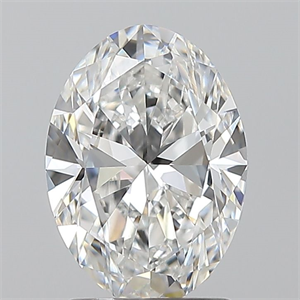 Foto Diamante Natural 1.70 quilates, Ovalado , Color E, claridad VS1 y certificado GIA de