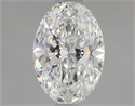 Diamante Natural 0.63 quilates, Ovalado , Color F, claridad SI1 y certificado GIA