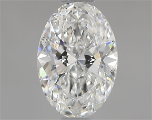Foto Diamante Natural 0.63 quilates, Ovalado , Color F, claridad SI1 y certificado GIA de