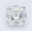 Natural Diamond 0.91 Carats, Asscher with  Cut, F Color, VS2 Clarity and Certified by GIA