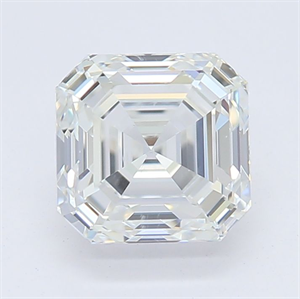 Picture of Natural Diamond 0.91 Carats, Asscher with  Cut, F Color, VS2 Clarity and Certified by GIA
