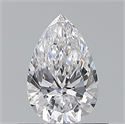 Diamante Natural 0.50 quilates, De pera , Color D, claridad VS1 y certificado GIA