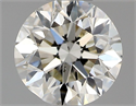 Natural Diamond 0.40 Carats, Round with Excellent Cut, J Color, SI1 Clarity and Certified by GIA