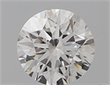 Natural Diamond 0.40 Carats, Round with Excellent Cut, F Color, SI2 Clarity and Certified by GIA