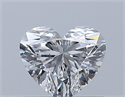 Natural Diamond 0.51 Carats, Heart with  Cut, E Color, SI1 Clarity and Certified by GIA