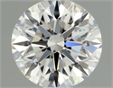Natural Diamond 0.42 Carats, Round with Excellent Cut, I Color, VS1 Clarity and Certified by GIA