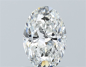 Foto Diamante Natural 0.90 quilates, Ovalado , Color F, claridad VS1 y certificado GIA de