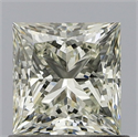 Natural Diamond 1.02 Carats, Princess with  Cut, L Color, VS1 Clarity and Certified by GIA
