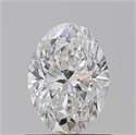 Natural Diamond 0.90 Carats, Oval with  Cut, E Color, VS2 Clarity and Certified by GIA