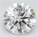 Lab Grown Diamond 2.37 Carats, Round with Ideal Cut, D Color, IF Clarity and Certified by IGI