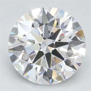 Picture of Lab Grown Diamond 2.37 Carats, Round with Ideal Cut, D Color, IF Clarity and Certified by IGI