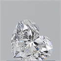 Natural Diamond 0.50 Carats, Heart with  Cut, E Color, VS1 Clarity and Certified by GIA