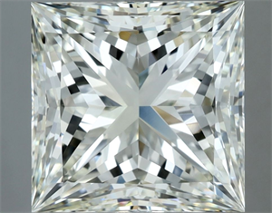 Picture of Natural Diamond 4.53 Carats, Princess with  Cut, K Color, IF Clarity and Certified by IGI