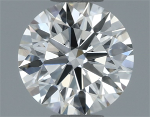 Picture of Natural Diamond 0.52 Carats, Round with Excellent Cut, J Color, VS1 Clarity and Certified by GIA