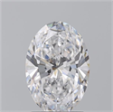 Natural Diamond 2.02 Carats, Oval with  Cut, D Color, IF Clarity and Certified by GIA