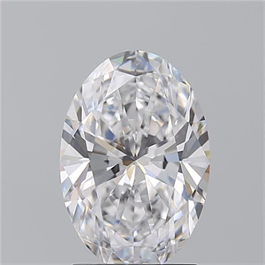 Picture of Natural Diamond 2.02 Carats, Oval with  Cut, D Color, IF Clarity and Certified by GIA