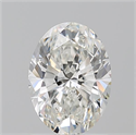 Natural Diamond 1.40 Carats, Oval with  Cut, H Color, VVS2 Clarity and Certified by GIA