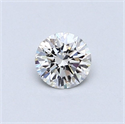 Diamante Natural 0.42 quilates, Redondo , Color F, claridad SI1 y certificado GIA