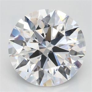 Picture of Lab Grown Diamond 3.17 Carats, Round with Ideal Cut, D Color, IF Clarity and Certified by IGI