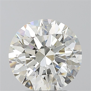 Picture of Natural Diamond 2.52 Carats, Round with Excellent Cut, J Color, SI1 Clarity and Certified by GIA